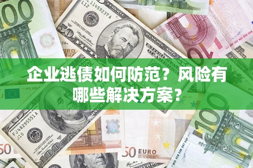北京企业逃债如何防范？风险有哪些解决方案？