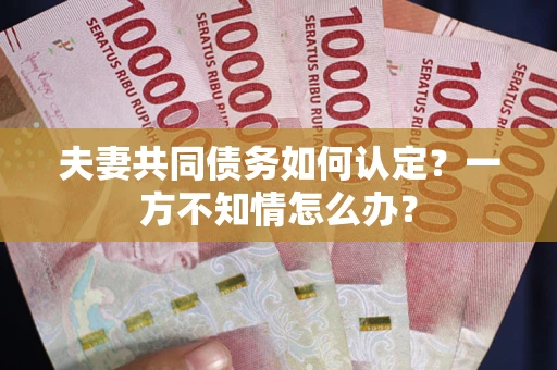 北京夫妻共同债务如何认定？一方不知情怎么办？