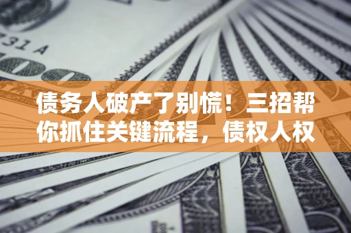 北京债务人破产了别慌！三招帮你抓住关键流程，债权人权益不再缩水