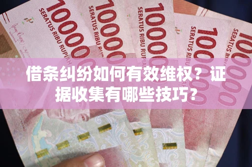 北京借条纠纷如何有效维权？证据收集有哪些技巧？